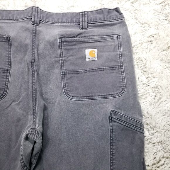 Carhartt Jeans Mens 40×32 Gray Relaxed Fit Medium Wash Denim - Picture 4 of 11
